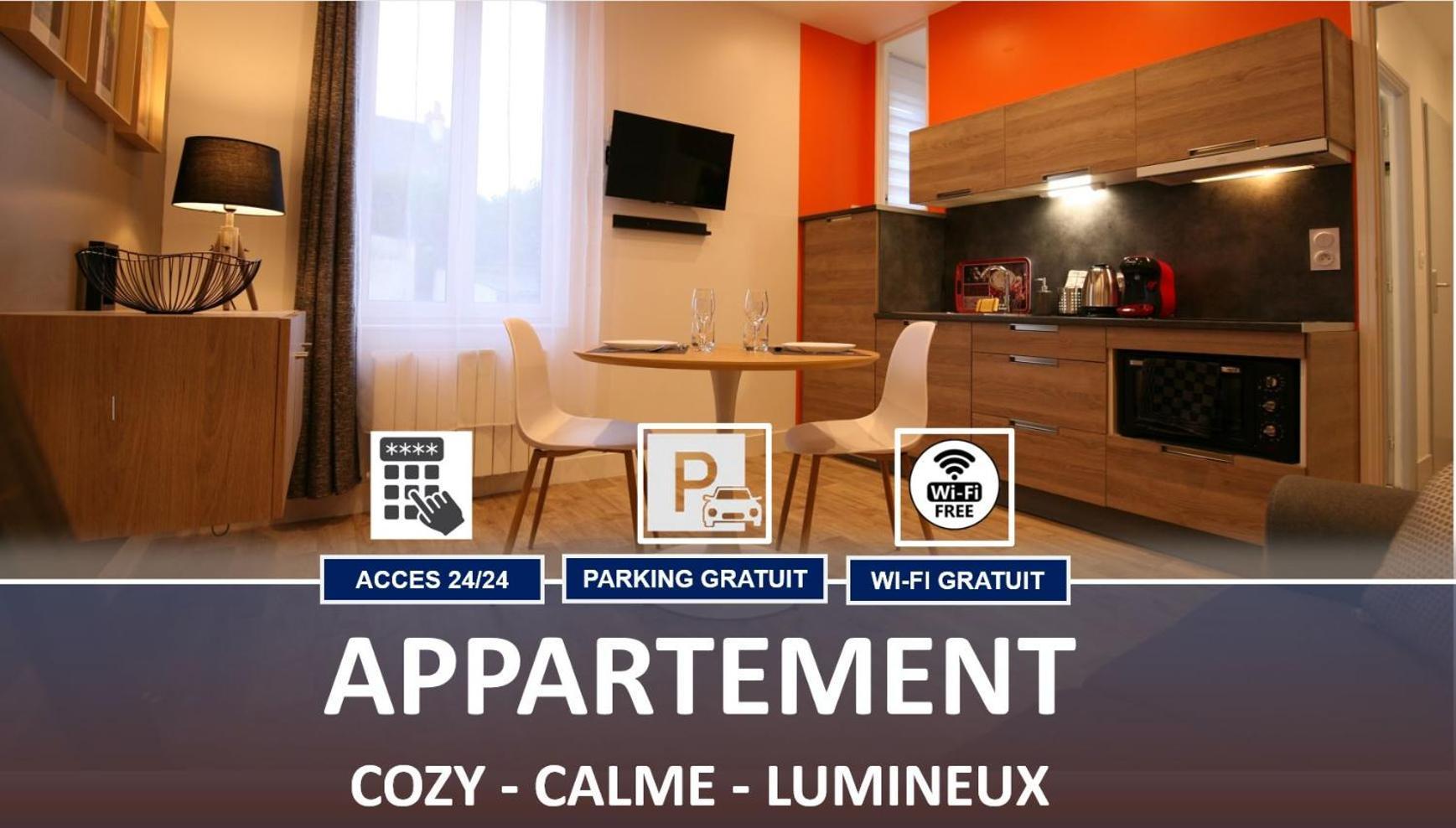 Le Faidherbe Style Appart' Hotel - Wifi Gratuit - Parking Gratuit Calme Et Lumineux Nevers Exteriör bild